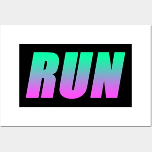 RUN T SHIRT Posters and Art